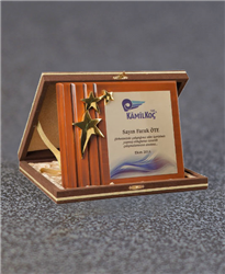  Plaket A-05 KAHVE FLOK KUTU 19.5-24.5CM IÇ AHSAP ÖLÇUSU